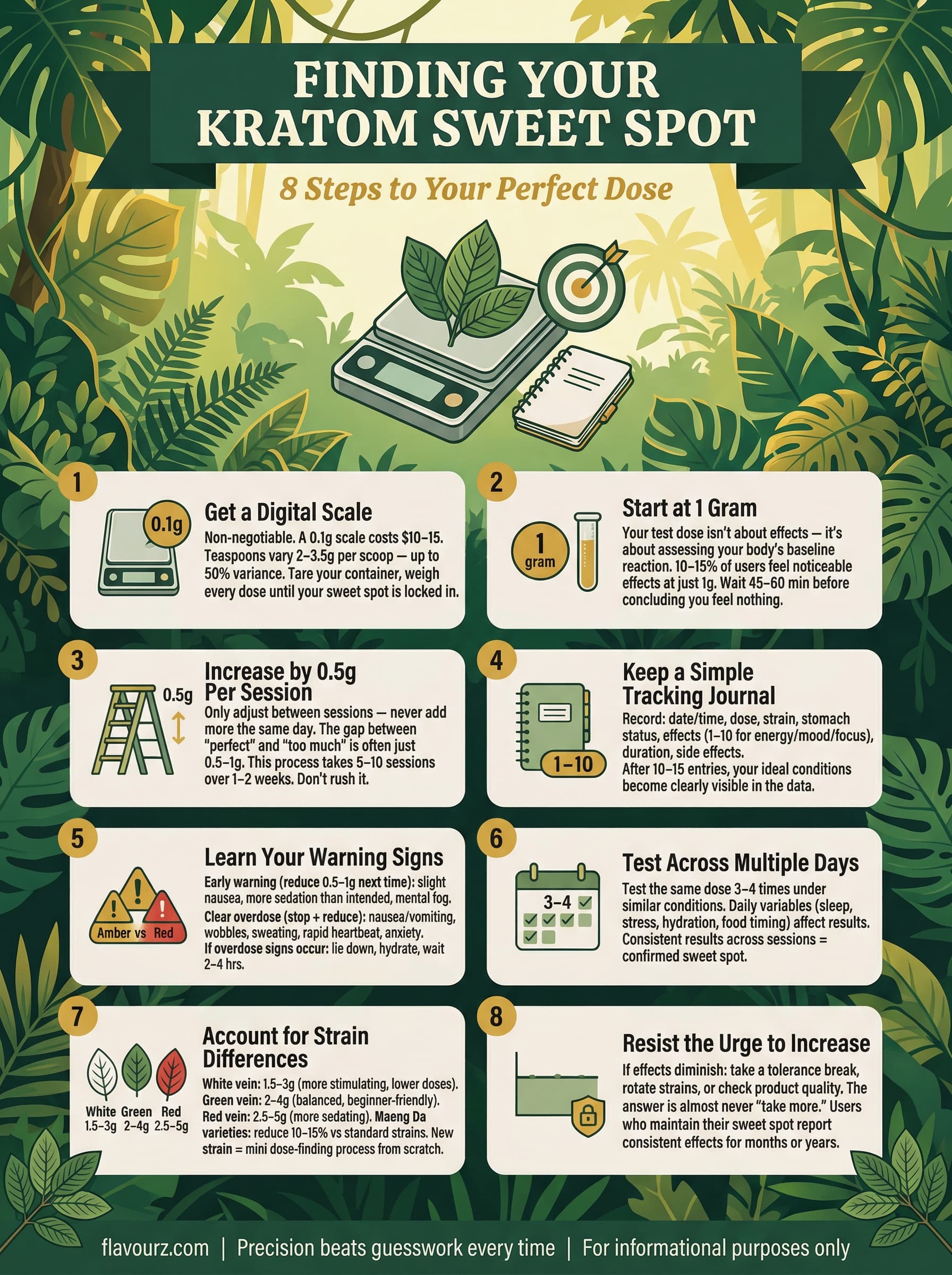 infographic for The 8 Steps to Finding Your Sweet Spot